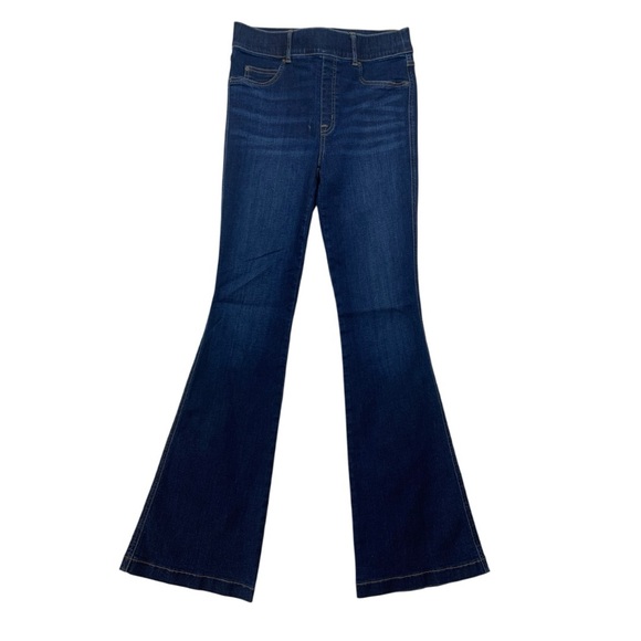 SPANX Denim - SPANX  size medium pull on flare jeans dark wash slimming casual